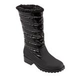 Wide Width Women's Benji High Boot by Trotters in Black Black (Size 7 1/2 W)