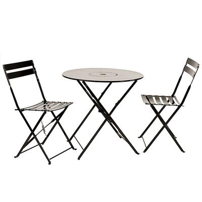 Cafe 3-Piece Folding Table Dining Set - Black - Ballard Designs