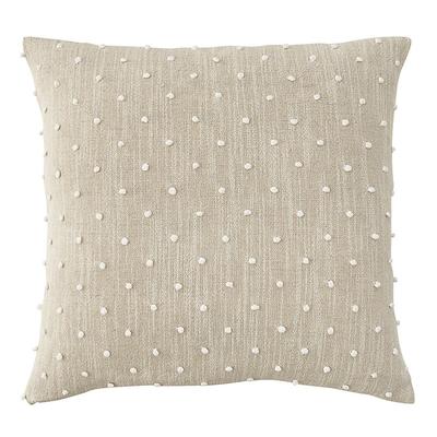 French Knot Pillow Cover - Ivory/Flax - Ballard Designs