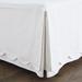 Emma Scalloped Bedskirt - White, Full - Ballard Designs White Full - Ballard Designs