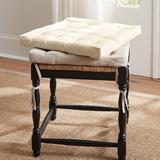 Cecily Tufted Stool & Bench Cushion - Natural Linen, 2 Seat - Ballard Designs Natural Linen - Ballard Designs