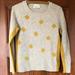 Anthropologie Sweaters | Anthropologie Yoon Yellow Polka Dot Sweater | Color: Tan/Yellow | Size: Xs