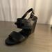 Coach Shoes | Coach Chunky Heeled Sandals. | Color: Black | Size: 8.5