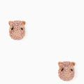Kate Spade Jewelry | Kate Spade Imagination Pave Pink Pig Stud Earrings | Color: Gold/Pink | Size: Os