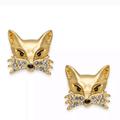 Kate Spade Jewelry | Kate Spade ‘So Foxy’ Crystal Gold Fox Stud Earrings | Color: Gold | Size: Os