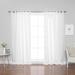 Rosecliff Heights Eaglin Synthetic Solid Semi-Sheer Tab Top Curtain Panels Synthetic | 84 H in | Wayfair F0490E39A7914902A328A1F6741753B9