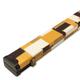 BAIZE MASTER 1 Piece PATCH Deluxe Plastic Ends Snooker Pool Cue Case - Holds 2 One Piece Cues (Gold)