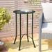 Lark Manor™ Arvind Metal Outdoor Side Table Metal in Green | 25 H x 16 D in | Wayfair D4A8CBCB2B724E2993313C8F17386B79