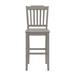 Three Posts™ Fortville Solid Wood Counter/Bar Stool Wood in Gray | 46.65 H x 18.5 W x 20.47 D in | Wayfair B8638206B414481CAC904C373412F560