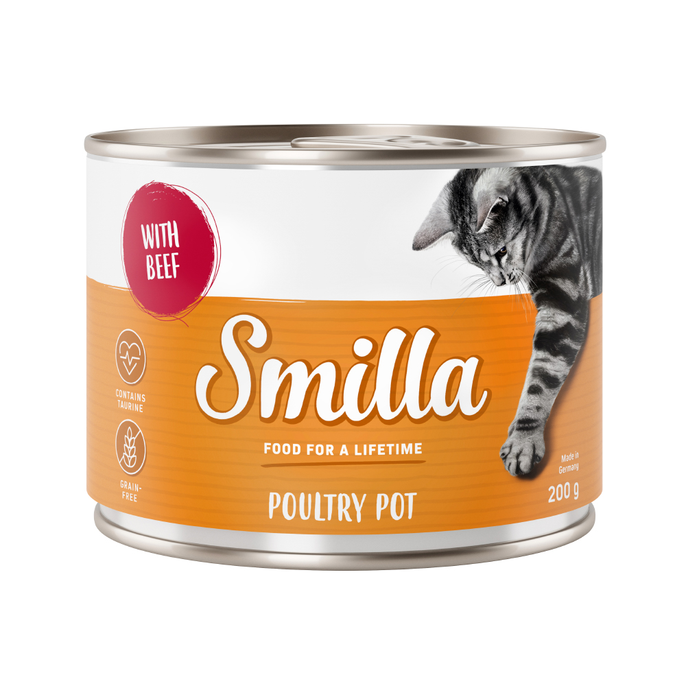 6x200g volaille, bœuf Smilla - Nourriture pour Chat