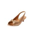 Extra Wide Width Women's The Katelyn Slingback by Comfortview in Gold (Size 9 1/2 WW)