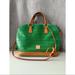 Dooney & Bourke Bags | Dooney & Bourke Croco Embossed Leather Zip Satchel | Color: Green/Tan | Size: Os