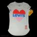 Levi's Shirts & Tops | Levi's Lego Girls Graphic Tee Size S White Nwt | Color: Red/White | Size: Sg