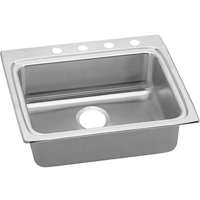 Zurn Elkay LRAD2522653 Lusterstone Classic Single Bowl ADA Drop-In Sink with Three Faucet Holes - 21" x 15 3/4" x 6 1/8" Bowl