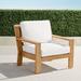 Calhoun Lounge Chair with Cushions in Natural Teak - Rain Air Blue, Standard - Frontgate