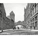 Ebern Designs Bridge of Signs, Historic Pittsburgh - Wrapped Canvas Photograph Print Canvas, in Black/White | 20 H x 24 W x 1.5 D in | Wayfair