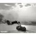 Ebern Designs Ohio River, Historic Cincinnati - Wrapped Canvas Photograph Print Metal in Black/White | 30 H x 40 W x 1.5 D in | Wayfair