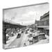 Ebern Designs Delaware Avenue, Historic Philadelphia - Wrapped Canvas Photograph Print Canvas, in Black/White | 20 H x 24 W x 1.5 D in | Wayfair