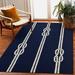 Blue 90 x 0.375 in Area Rug - Breakwater Bay Wooton Striped Handmade Tufted Indoor/Outdoor Area Rug, Polyester | 90 W x 0.375 D in | Wayfair