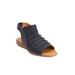 Extra Wide Width Women's The Alanna Sandal by Comfortview in Navy (Size 11 WW)