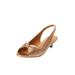 Wide Width Women's The Katelyn Slingback by Comfortview in Gold (Size 7 1/2 W)