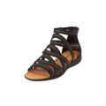 Extra Wide Width Women's The Kim Sandal by Comfortview in Black (Size 10 WW)