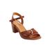 Women's The Arielle Sandal by Comfortview in Cognac (Size 7 1/2 M)
