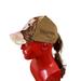 Disney Accessories | Disney Princess Belle Baseball Cap With Ponytail | Color: Brown | Size: Os