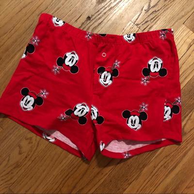 Disney Shorts | Disney Minnie Mouse Boxer Shorts. Vintage | Color: Red | Size: M