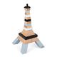 Janod - 21-teiliger Bausatz aus Holz „Eiffelturm“ - Konstruktionsspiel - Geschicklichkeitsspiel -Feinmotorik und Konzentration - FSC-zertifiziertes Buchenholz, massiv - Ab 4 Jahren, J08303