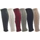 Leg Warmers for Women, 6 Pairs Knee High Cable Knit Warm Thermal Acrylic Winter Sleeve - - Medium