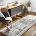 Campion 6'7" x 9' Modern Shag Plush Bohemian Cream/Light Gray/Black/Light Beige/Peach Area Rug - Hauteloom