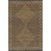 Linabo 5' x 7'6" Handmade Jute Moroccan Jute Black/Tan Area Rug - Hauteloom