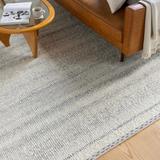 Penticton 2'6" x 8' Cottage Handmade Wool Solid Wool Cream/Light Gray/Medium Gray/Tan/Light Beige/Peach Runner - Hauteloom