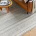 Penticton 2'6" x 8' Cottage Handmade Wool Solid Wool Cream/Light Gray/Medium Gray/Tan/Light Beige/Peach Runner - Hauteloom