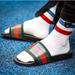 Gucci Shoes | Gucci Men’s Slide Sandal | Color: Black/Red | Size: 9