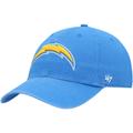 Men's '47 Powder Blue Los Angeles Chargers Clean Up Primary Logo Adjustable Hat