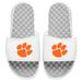 Men's ISlide White Clemson Tigers Primary Logo Slide Sandals