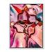 East Urban Home Stained Glass - Painting Print on Canvas Metal in Brown/Pink | 32 H x 24 W x 1 D in | Wayfair 26F651B256A14F72847DA658CCE8BFBE