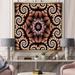 East Urban Home Fractal Portal Magic XII - Graphic Art Print on Canvas Canvas, Wood in Black/Brown | 16 H x 16 W x 1 D in | Wayfair