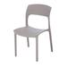 Corrigan Studio® Natchez Stacking Patio Dining Side Chair Plastic/Resin in Yellow | 31.5 H x 18.7 W x 21.65 D in | Wayfair