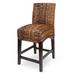 Bay Isle Home™ Warroad 25" Bar Stool Wood/Wicker/Rattan in Brown | 36 H x 17.5 W x 20.5 D in | Wayfair D4A6DB06B9644E349264963991AAEB64