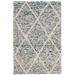 White 24 x 0.31 in Indoor Area Rug - Union Rustic Huberty Geometric Handmade Flatweave Ivory/Blue Area Rug Cotton/Wool | 24 W x 0.31 D in | Wayfair