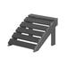 Wildridge Classic Footrest Plastic in Gray/Black | 13 H x 18 W x 18 D in | Outdoor Furniture | Wayfair LCC-216-Black