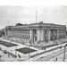 Ebern Designs Indianapolis Courthouse & Post Office, Historic Indianapolis - Wrapped Canvas Photograph Print Metal in Black/White | Wayfair