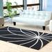 Coal Black Rectangle 2' x 3' Area Rug - Latitude Run® Mcquaid Abstract Handmade Tufted Wool Area Rug 24.0 x 0.393 in whiteWool | Wayfair