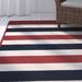 Blue/Red 132 x 0.5 in Area Rug - Breakwater Bay Youngblood Red/Cream/Blue Area Rug | 132 W x 0.5 D in | Wayfair 2B495646C5CB4D7A9B53BDFD23DBD788