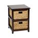 Longshore Tides Ottilie 2 Drawer Storage Chest Solid Wood in Brown | 21.25 H x 16.5 W x 15.75 D in | Wayfair 8757BE4151564032A84BFA9AFD0F3DEB