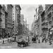 Ebern Designs Fifth Avenue, Historic New York - Wrapped Canvas Photograph Print Metal in Black/White, Size 30.0 H x 40.0 W x 1.5 D in | Wayfair