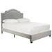 House of Hampton® Upholstered Low Profile Standard Bed Velvet in Gray | 54.3 H x 64.5 W x 88.75 D in | Wayfair 5279D3FB48F34E3DBF635E091F192237